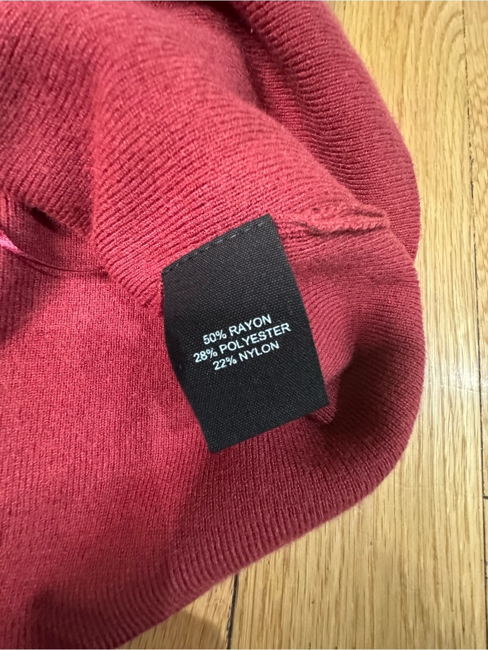 Marled Sleeveless Knit Turtleneck in Raspberry - Picture 8 of 11